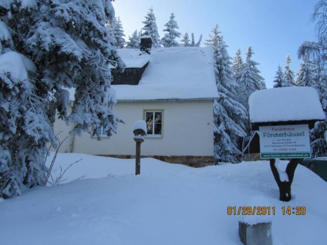 Ferienhaus Ferien Am Waldrand アルテンベルク エクステリア 写真